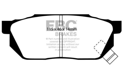 EBC Ultimax front brake pads for Honda Integra
