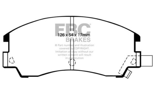 EBC Ultimax front brake pads for Subaru Alcyone