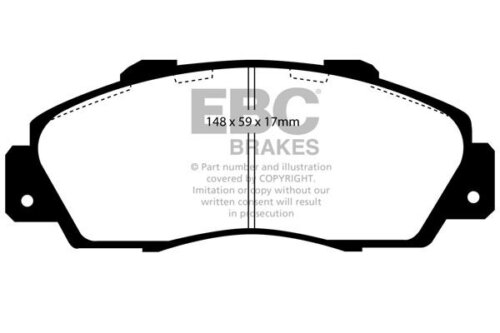 EBC Bluestuff NDX front brake pads for Honda Accord, Honda Civic
