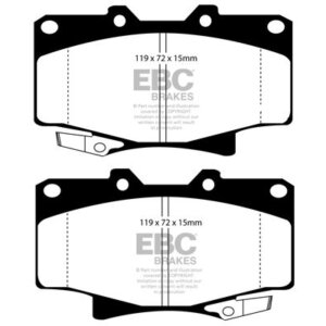 EBC Bluestuff NDX prednje kočione pločice za Toyota 4Runner, Toyota Land Cruiser