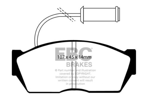 EBC Ultimax front brake pads for Honda Civic, Rover 200