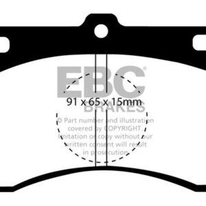 EBC Ultimax front brake pads for Mazda 323