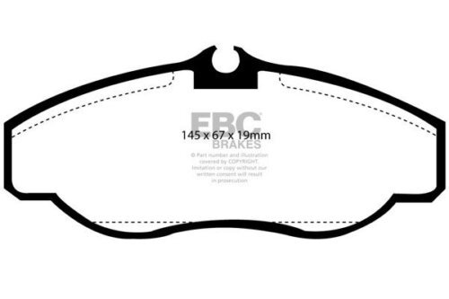EBC Greenstuff 6000 front brake pads for Land Rover Discovery, Land Rover Range Rover