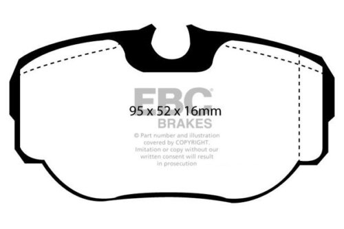 EBC Greenstuff 6000 rear brake pads for Land Rover Discovery, Land Rover Range Rover