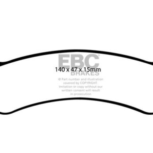 EBC Greenstuff 6000 rear brake pads for Jeep Grand Cherokee
