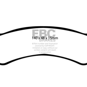 EBC Greenstuff 6000 rear brake pads for Jeep Grand Cherokee