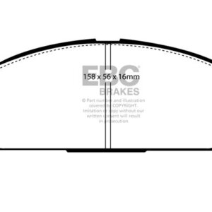 EBC Greenstuff 6000 front brake pads for Nissan Elgrand, Nissan X-Trail