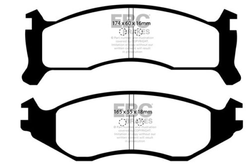 EBC Greenstuff 6000 front brake pads for Chrysler Voyager