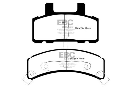 EBC Greenstuff 6000 front brake pads for Cadillac Escalade, Chevrolet Tahoe