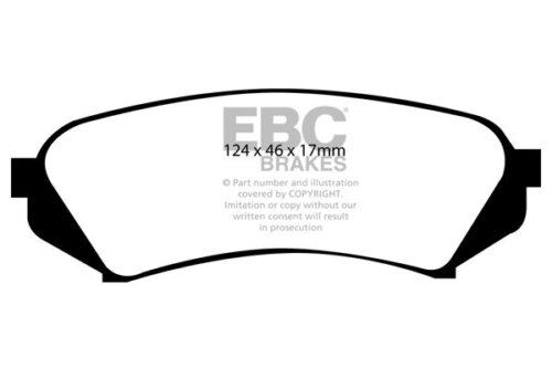 EBC Greenstuff 6000 rear brake pads for Toyota Land Cruiser