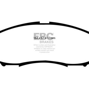 EBC Greenstuff 6000 front brake pads for Nissan NP300 Navara