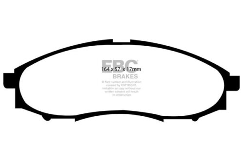 EBC Greenstuff 6000 front brake pads for Nissan NP300 Navara