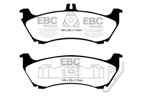 EBC Greenstuff 6000 rear brake pads for Mercedes-Benz M-Class