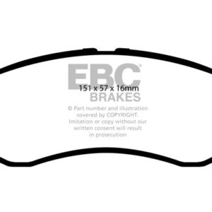 EBC Greenstuff 6000 prednje kočione pločice za Mitsubishi L200