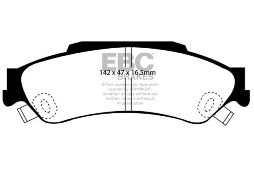 EBC Greenstuff 6000 rear brake pads for Chevrolet Blazer S10