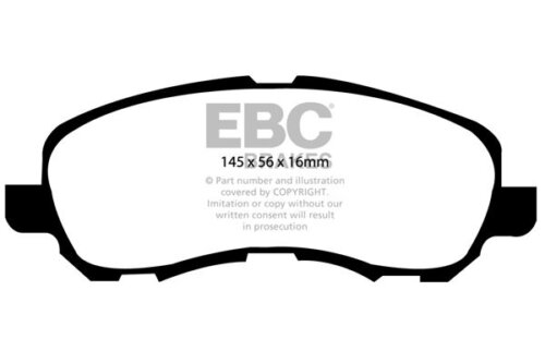 EBC Greenstuff 6000 prednje kočione pločice za Jeep Compass, Mitsubishi Space Wagon