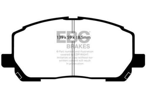 EBC Greenstuff 6000 front brake pads for Lexus RX