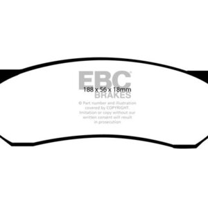 EBC Greenstuff 6000 front brake pads for Dodge RAM, Dodge Durango
