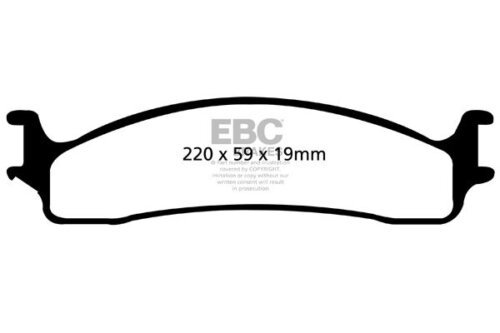 EBC Greenstuff 6000 front brake pads for Dodge RAM 2500, Dodge RAM