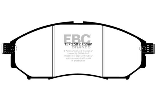 EBC Greenstuff 6000 prednje kočione pločice za Infiniti FX, Infiniti G