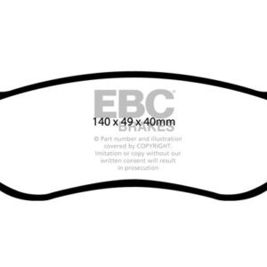 EBC Greenstuff 6000 stražnje kočione pločice za Jeep Cherokee, Jeep Wrangler