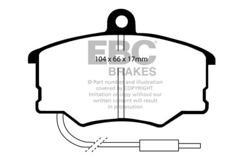 EBC Ultimax front brake pads for Lancia Thema, FIAT Croma
