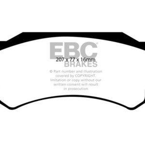 EBC Greenstuff 6000 prednje kočione pločice za Dodge RAM