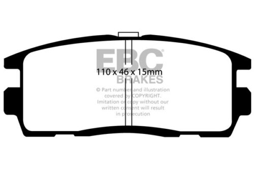 EBC Greenstuff 6000 rear brake pads for Opel Antara