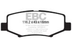 EBC Greenstuff 6000 rear brake pads for Jeep Cherokee, Jeep Wrangler
