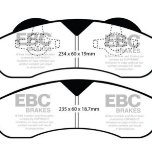 EBC Greenstuff 6000 front brake pads for Ford Expedition, Lincoln Navigator