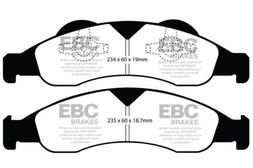 EBC Greenstuff 6000 front brake pads for Ford Expedition, Lincoln Navigator