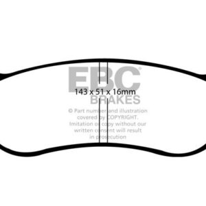 EBC Greenstuff 6000 rear brake pads for Ford Explorer
