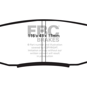EBC Greenstuff 6000 rear brake pads for Lexus LX, Toyota Land Cruiser