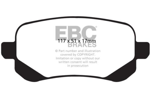 EBC Greenstuff 6000 rear brake pads for Chrysler Voyager, Dodge Journey