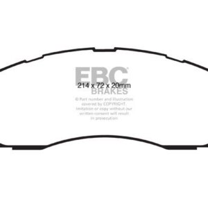 EBC Greenstuff 6000 front brake pads for RAM 2500, RAM 3500