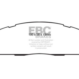 EBC Greenstuff 6000 rear brake pads for RAM 2500, RAM 3500
