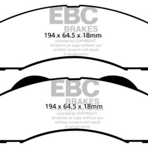 EBC Greenstuff 6000 front brake pads for Ford Expedition, Ford F-150