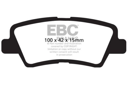 EBC Greenstuff 6000 stražnje kočione pločice za Hyundai i30, Kia Carens