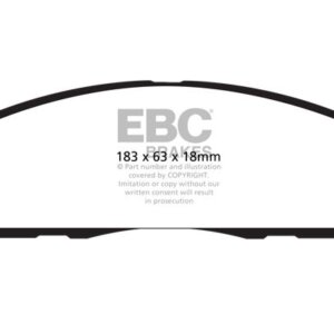 EBC Greenstuff 6000 front brake pads for Chrysler Voyager, Jeep Gladiator