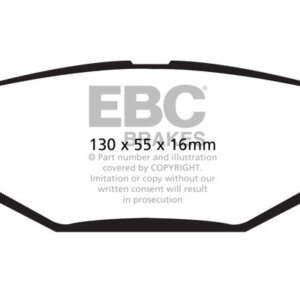 EBC Greenstuff 6000 rear brake pads for Chrysler Voyager