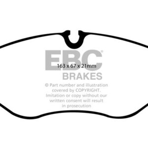 EBC Greenstuff 6000 front brake pads for VW Crafter