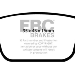 EBC Greenstuff 6000 rear brake pads for Ford Mondeo, Land Rover Freelander