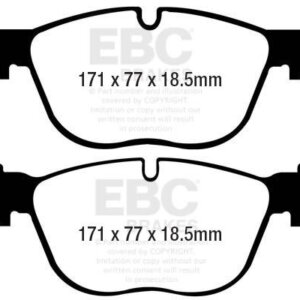 EBC Greenstuff 6000 front brake pads for BMW X4, BMW X6