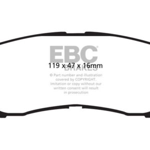EBC Greenstuff 6000 rear brake pads for Hyundai Santa FE