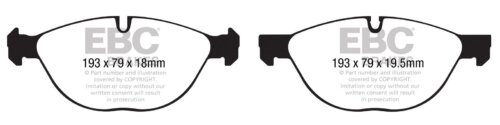 EBC Greenstuff 6000 front brake pads for BMW X5, BMW X6
