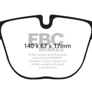 EBC Greenstuff 6000 stražnje kočione pločice za BMW X5, BMW X6