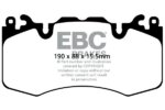 EBC Greenstuff 6000 front brake pads for Land Rover Defender, Land Rover Discovery