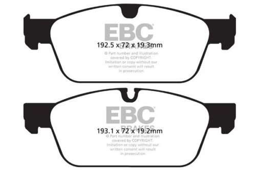 EBC Greenstuff 6000 front brake pads for Mercedes-Benz GLE Coupe, Mercedes-Benz GL