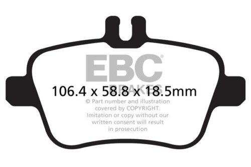 EBC Greenstuff 6000 stražnje kočione pločice za Infiniti Q30, Mercedes-Benz B-Class