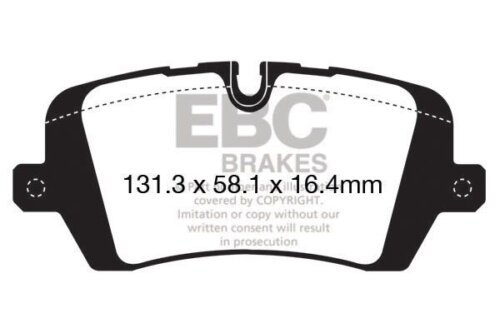 EBC Greenstuff 6000 rear brake pads for Land Rover Defender, Land Rover Discovery